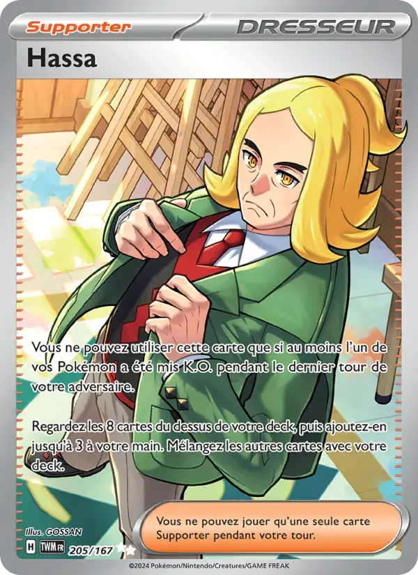 Hassa — Mascarade Crépusculaire 205 French Pokémon card