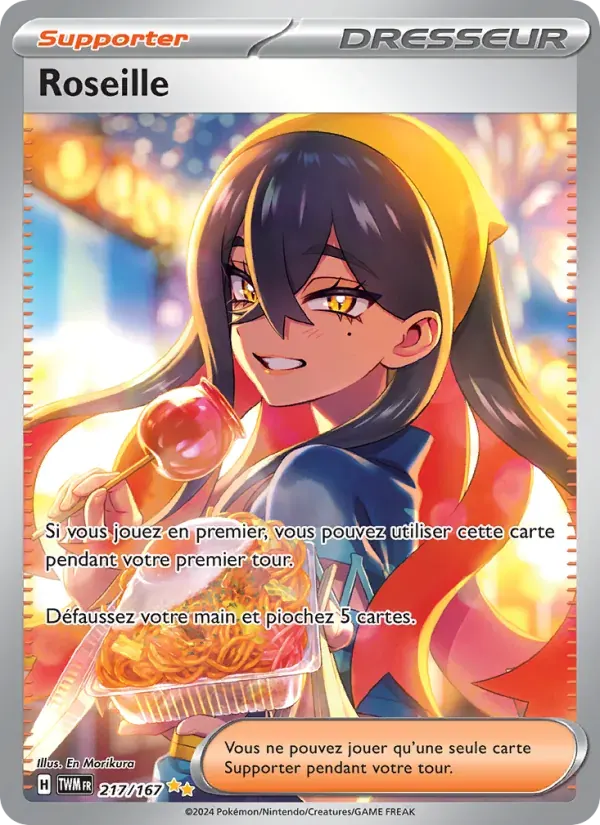 Roseille — Mascarade Crépusculaire 217 French Pokémon card