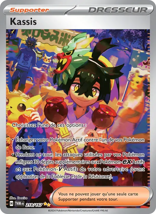 Kassis — Mascarade Crépusculaire 218 French Pokémon card