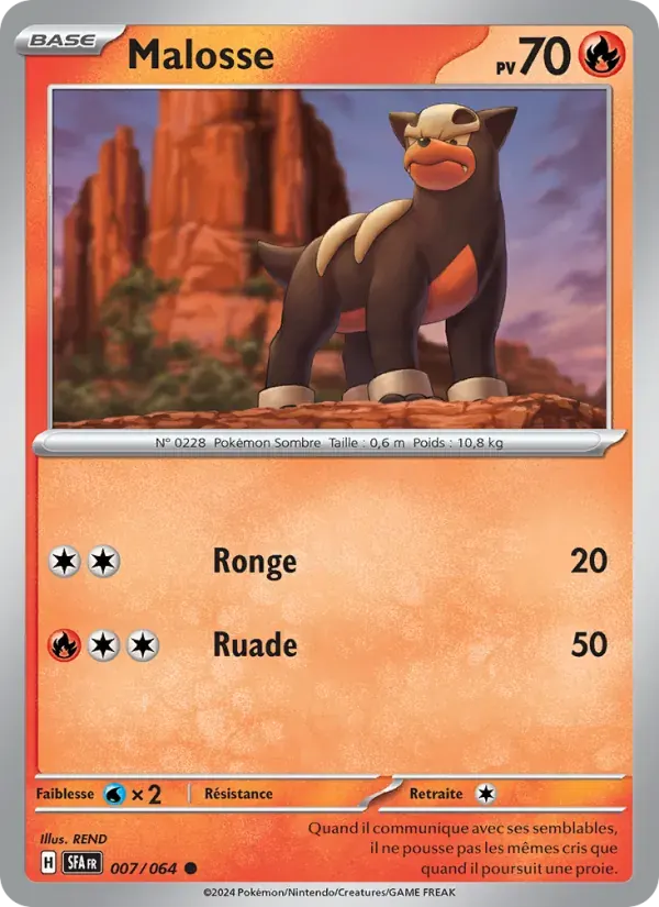 Malosse — Fable Nébuleuse 7 French Pokémon card