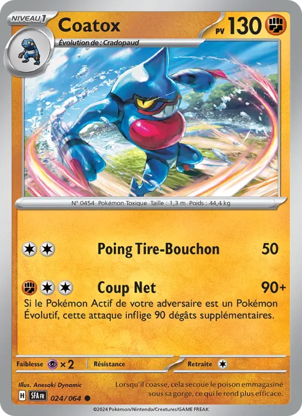 Coatox — Fable Nébuleuse 24 French Pokémon card