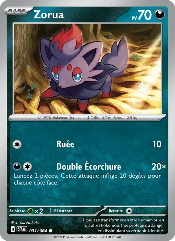 Zorua — Fable Nébuleuse 31 French Pokémon card