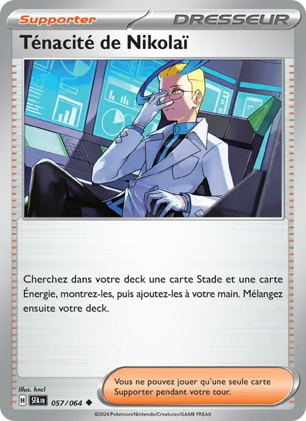 Ténacité de Nikolaï — Fable Nébuleuse 57 French Pokémon card