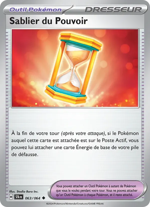 Sablier du Pouvoir — Fable Nébuleuse 63 French Pokémon card