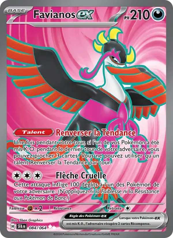Favianos-ex — Fable Nébuleuse 84 French Pokémon card