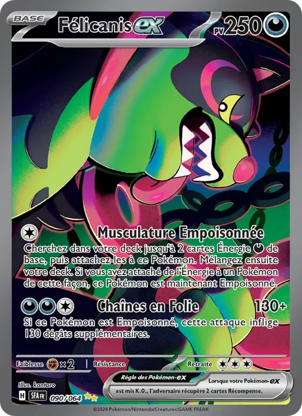 Félicanis-ex — Fable Nébuleuse 90 French Pokémon card