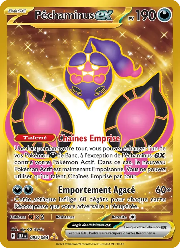 Pêchaminus-ex — Fable Nébuleuse 95 French Pokémon card