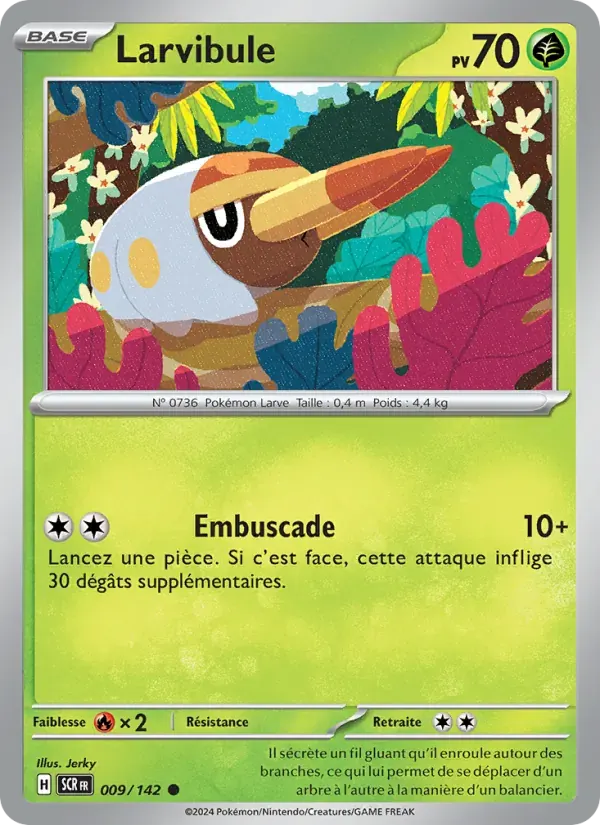 Larvibule — Couronne Stellaire 9 French Pokémon card