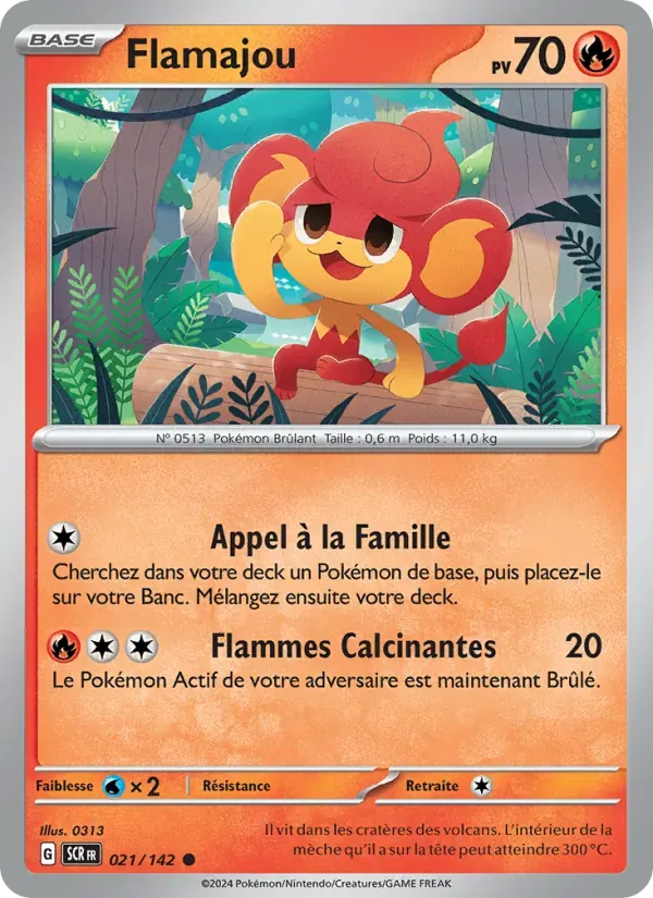 Flamajou — Couronne Stellaire 21 French Pokémon card