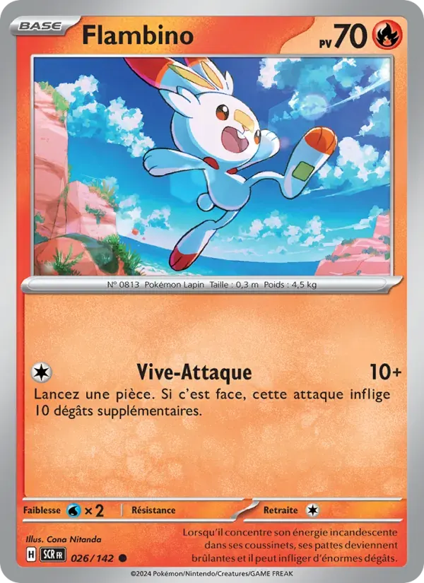 Flambino — Couronne Stellaire 26 French Pokémon card