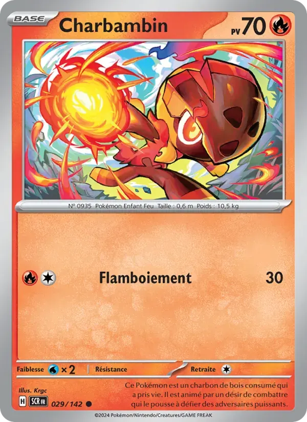 Charbambin — Couronne Stellaire 29 French Pokémon card