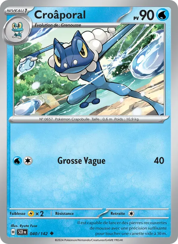 Croâporal — Couronne Stellaire 40 French Pokémon card