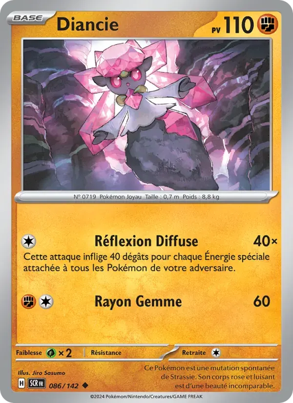 Diancie — Couronne Stellaire 86 French Pokémon card