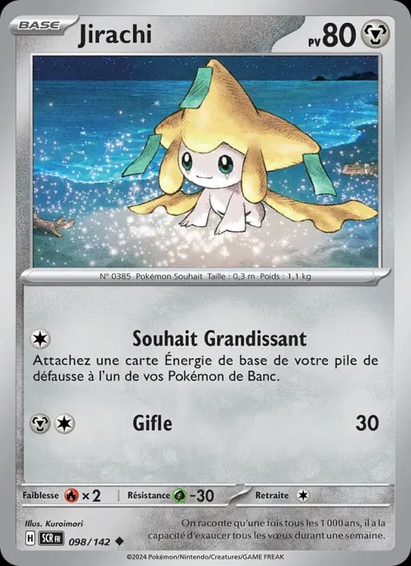 Jirachi — Couronne Stellaire 98 French Pokémon card