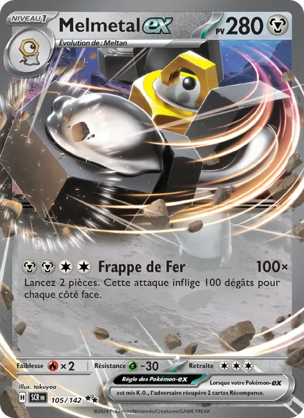 Melmetal-ex — Couronne Stellaire 105 French Pokémon card
