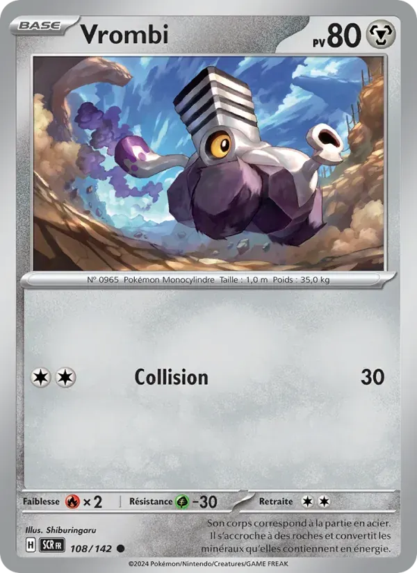 Vrombi — Couronne Stellaire 108 French Pokémon card