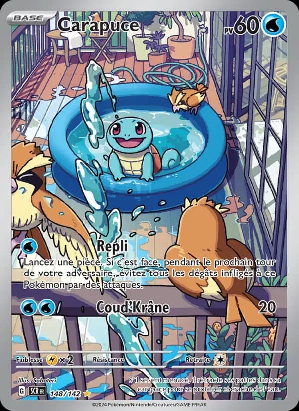Carapuce — Couronne Stellaire 148 French Pokémon card