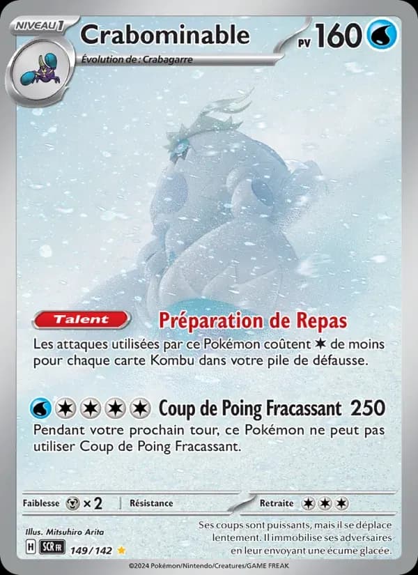 Crabominable — Couronne Stellaire 149 French Pokémon card