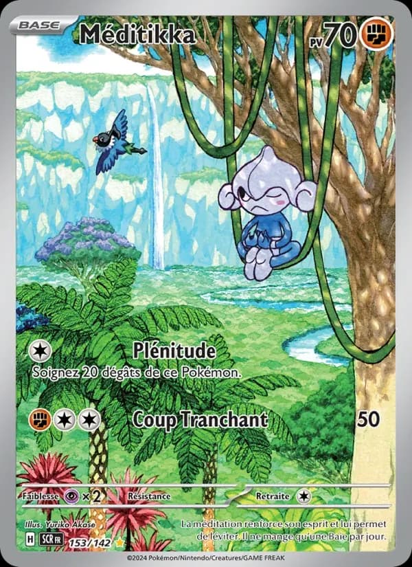 Méditikka — Couronne Stellaire 153 French Pokémon card
