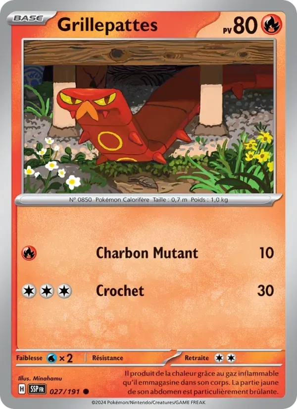 Grillepattes — Étincelles Déferlantes 27 French Pokémon card