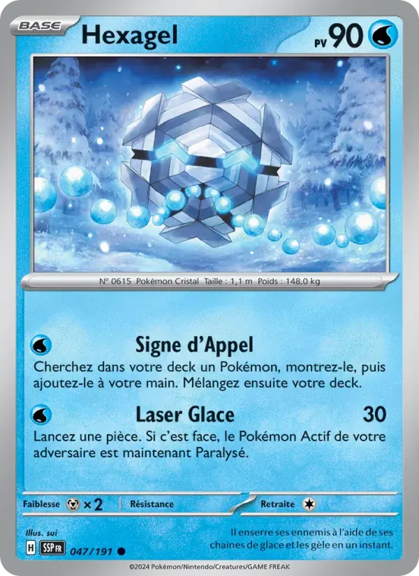 Hexagel — Étincelles Déferlantes 47 French Pokémon card