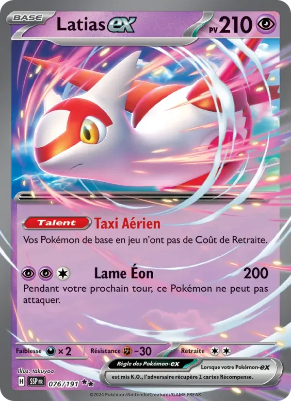 Latias-ex — Étincelles Déferlantes 76 French Pokémon card
