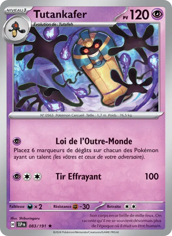 Tutankafer — Étincelles Déferlantes 83 French Pokémon card