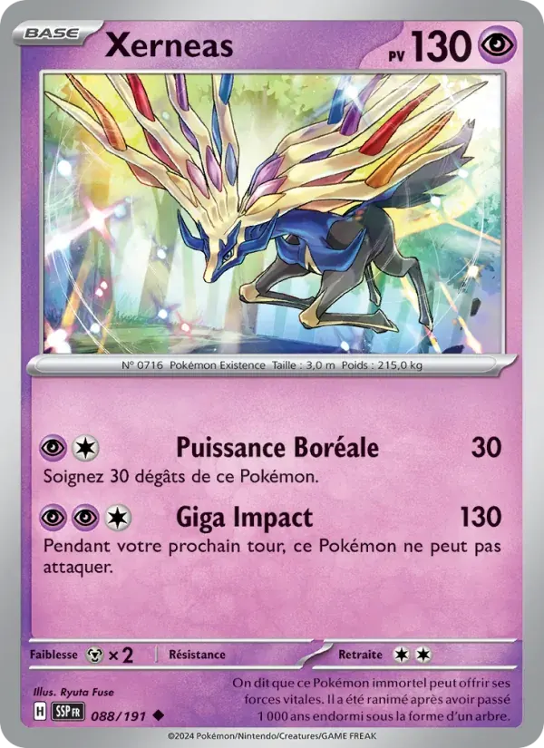 Xerneas — Étincelles Déferlantes 88 French Pokémon card