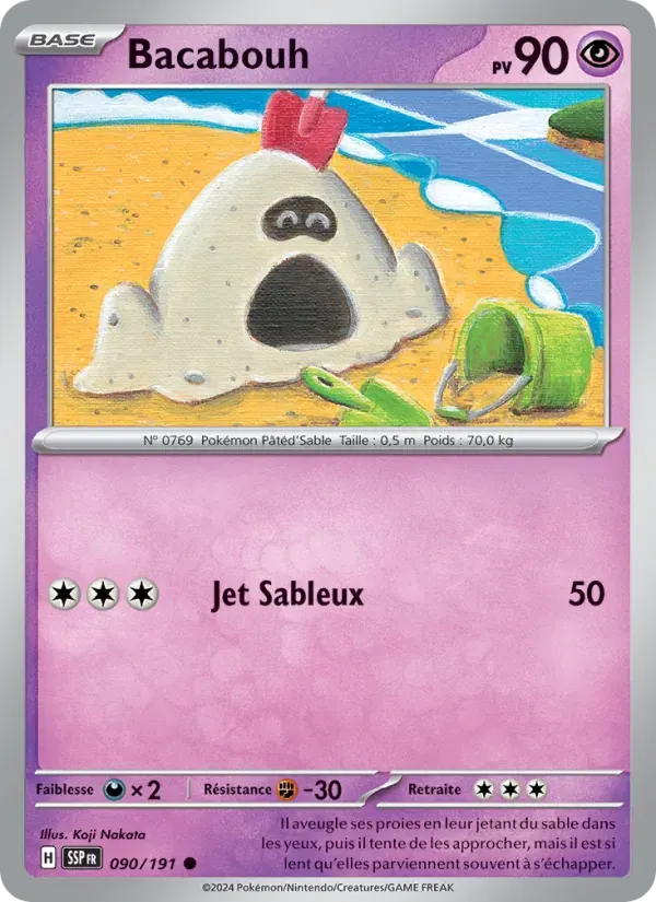 Bacabouh — Étincelles Déferlantes 90 French Pokémon card