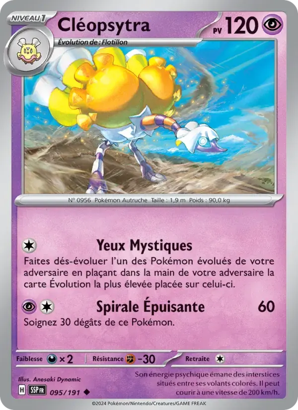 Cléopsytra — Étincelles Déferlantes 95 French Pokémon card