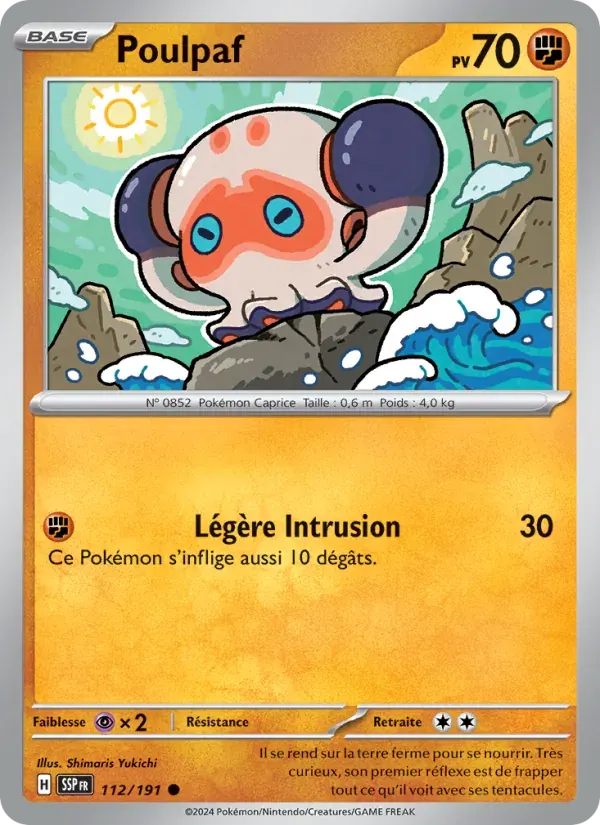 Poulpaf — Étincelles Déferlantes 112 French Pokémon card