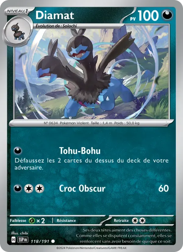 Diamat — Étincelles Déferlantes 118 French Pokémon card