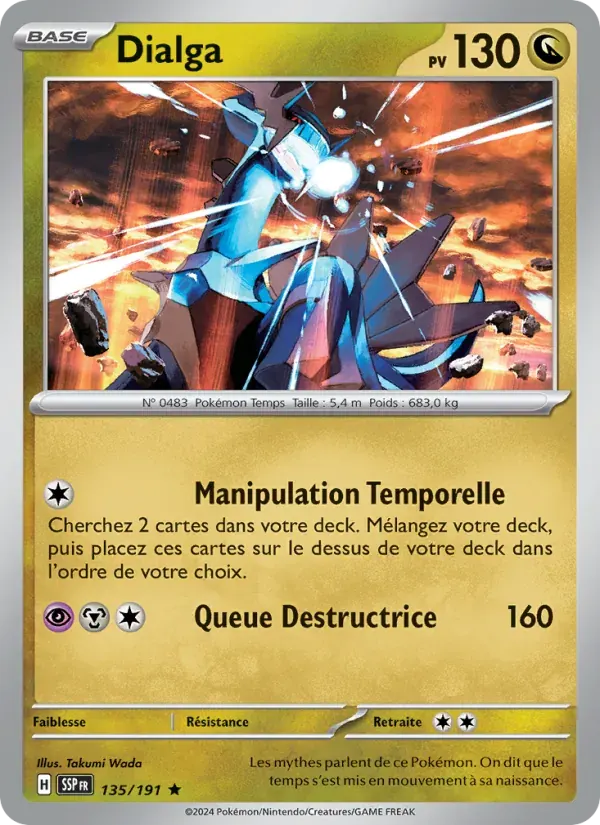 Dialga — Étincelles Déferlantes 135 French Pokémon card