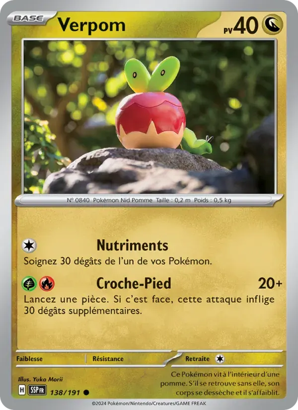Verpom — Étincelles Déferlantes 138 French Pokémon card