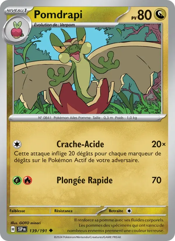 Pomdrapi — Étincelles Déferlantes 139 French Pokémon card