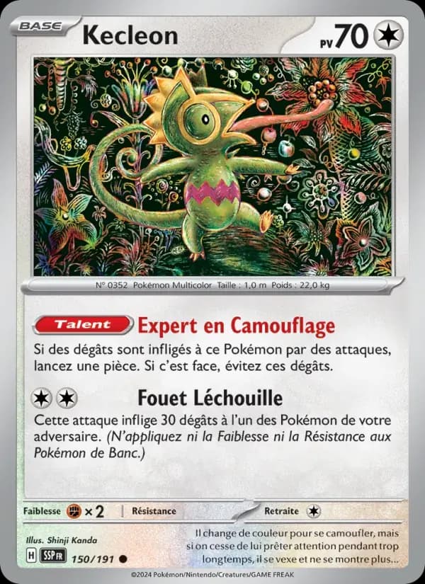 Kecleon — Étincelles Déferlantes 150 French Pokémon card