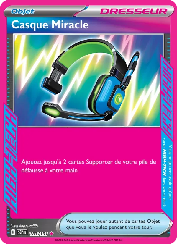 Casque Miracle — Étincelles Déferlantes 183 French Pokémon card