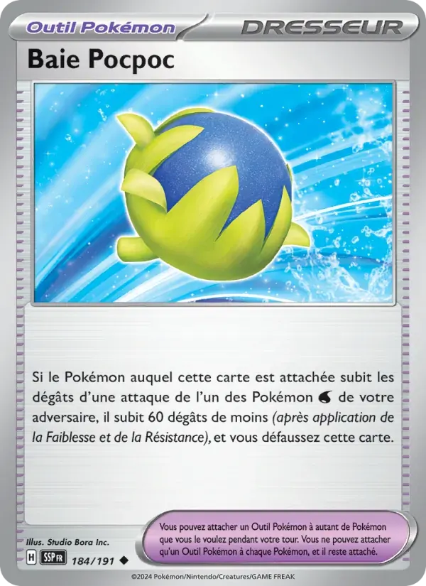Baie Pocpoc — Étincelles Déferlantes 184 French Pokémon card
