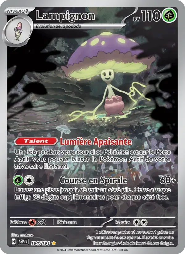 Lampignon — Étincelles Déferlantes 194 French Pokémon card