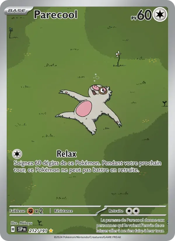 Parecool — Étincelles Déferlantes 212 French Pokémon card
