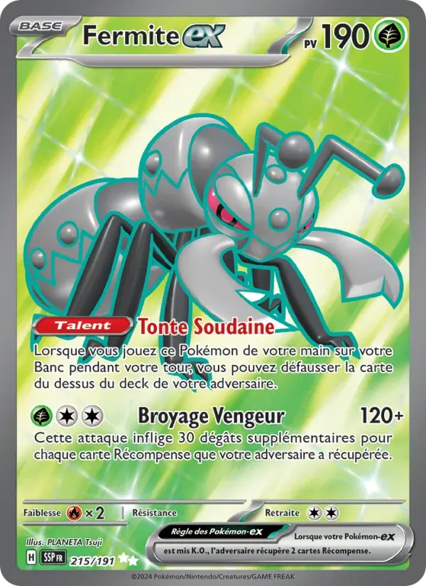 Fermite-ex — Étincelles Déferlantes 215 French Pokémon card