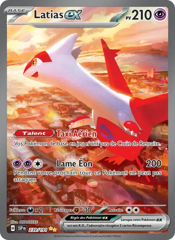 Latias-ex — Étincelles Déferlantes 239 French Pokémon card