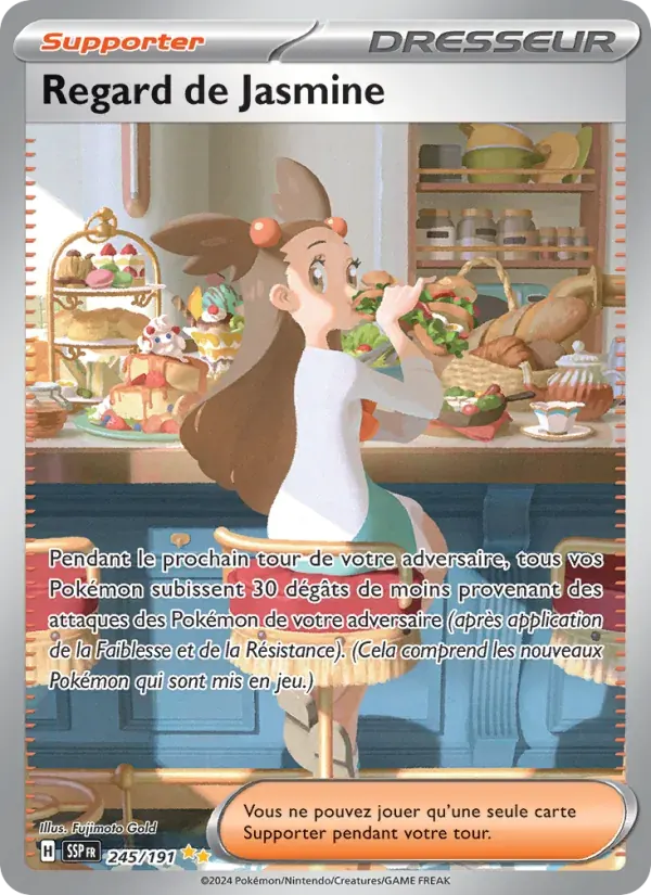 Regard de Jasmine — Étincelles Déferlantes 245 French Pokémon card