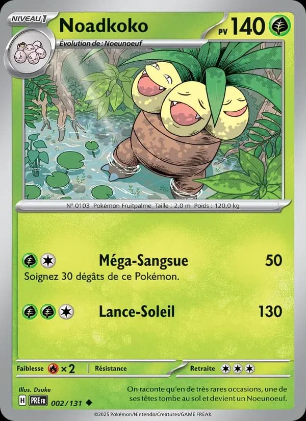 Noadkoko — Évolutions Prismatiques 2 French Pokémon card