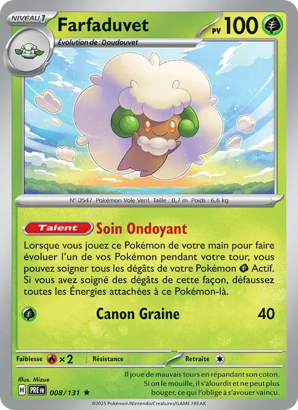 Farfaduvet — Évolutions Prismatiques 8 French Pokémon card