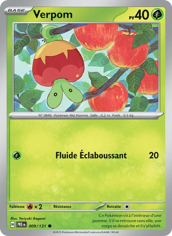 Verpom — Évolutions Prismatiques 9 French Pokémon card