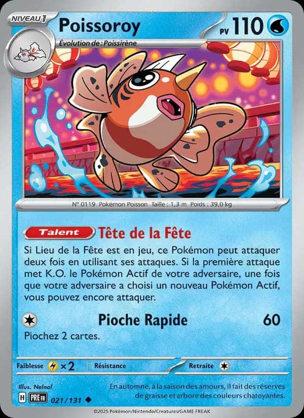Poissoroy — Évolutions Prismatiques 21 French Pokémon card