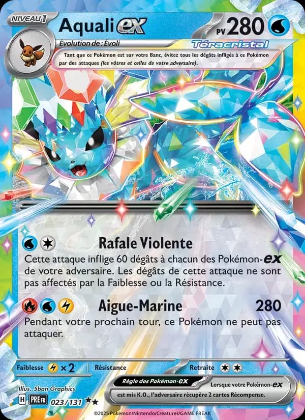 Aquali-ex — Évolutions Prismatiques 23 French Pokémon card