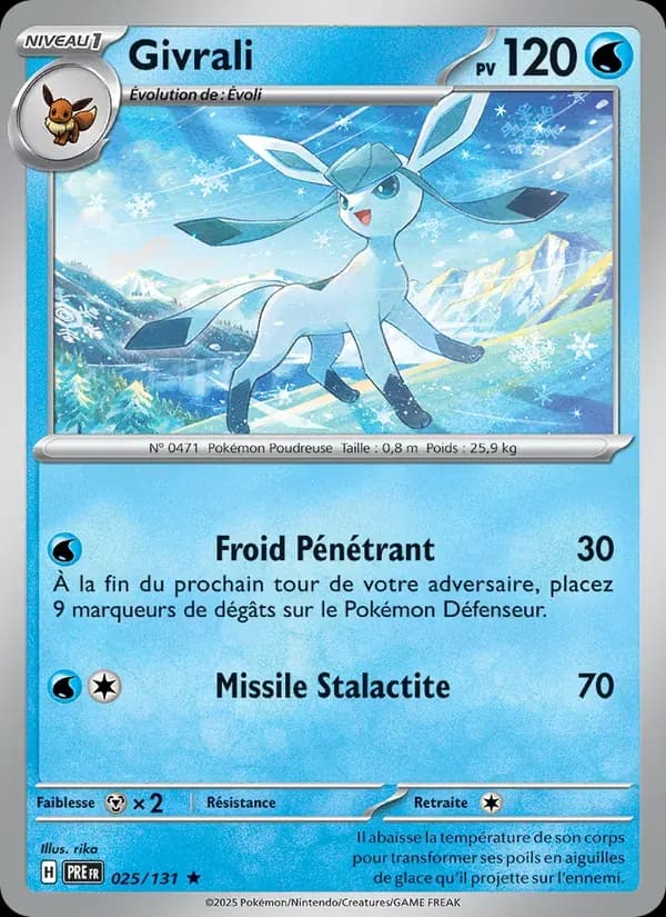 Givrali — Évolutions Prismatiques 25 French Pokémon card
