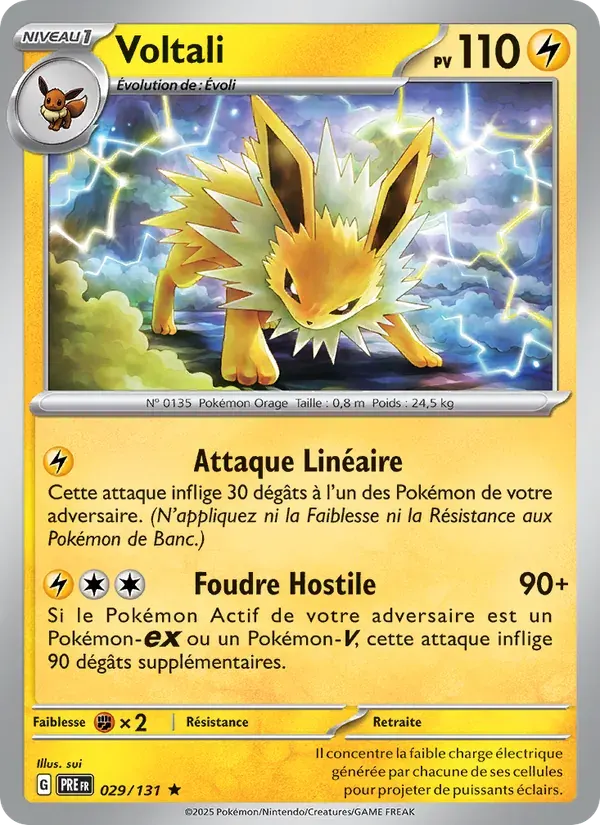 Voltali — Évolutions Prismatiques 29 French Pokémon card